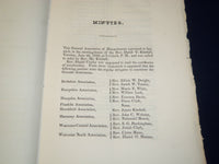 1840 IPSWICH MASSACHUSETTS MINUTES OF GENERAL ASSOCIATION REPORT - J 4570