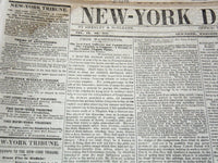 1850 FEBRUARY NEW YORK DAILY TRIBUNE NEWSPAPER LOT OF 33 - HENRY CLAY - NP 5839E