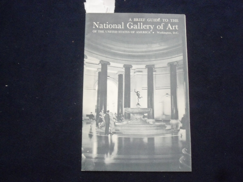1973 A BRIEF GUIDE TO THE NATIONAL GALLERY OF ART SOFTCOVER BOOKLET - J 9640