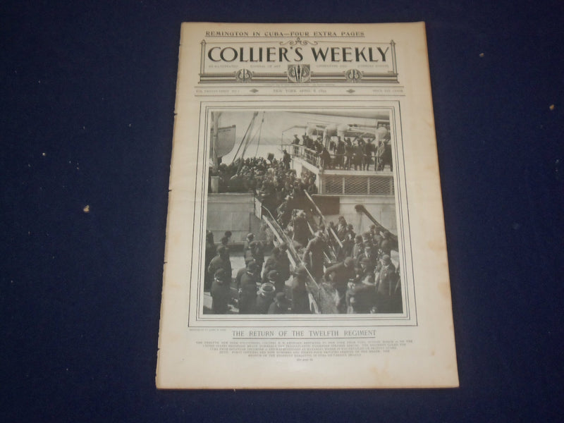 1899 APRIL 8 COLLIER'S MAGAZINE - THE RETURN OF THE TWELFTH REGIMENT - ST 6661
