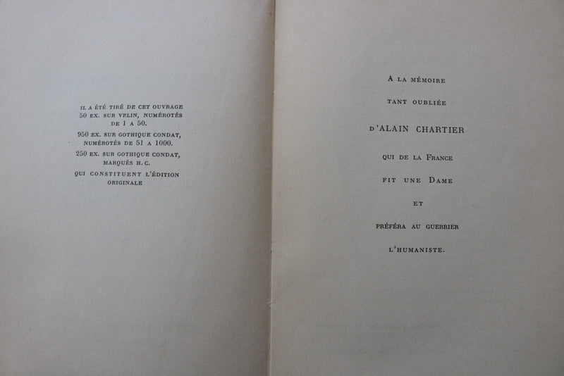 1947 LES DEUX AMOURS D'AGNES SOREL SOFTCOVER BOOK-GABRIEL BOISSY -FRENCH- K 3500
