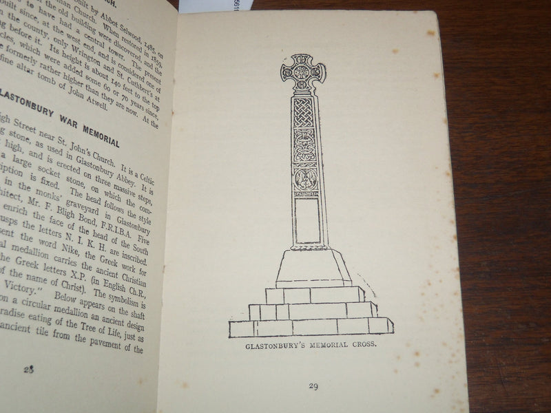 1900'S CENTRAL SOMERSET GAZETTE GUIDE TO GLASTONBURY - ABBEY EXCAVATIONS- K 1229