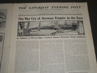 1902 MARCH 15 THE SATURDAY EVENING POST MAGAZINE - ILLUSTRATED COVER- SP 1033
