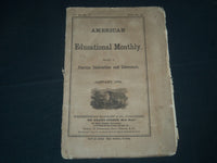 1866 JANUARY AMERICAN EDUCATIONAL MONTHLY MAGAZINE VOLUME 3 NO. 1 - J 4340
