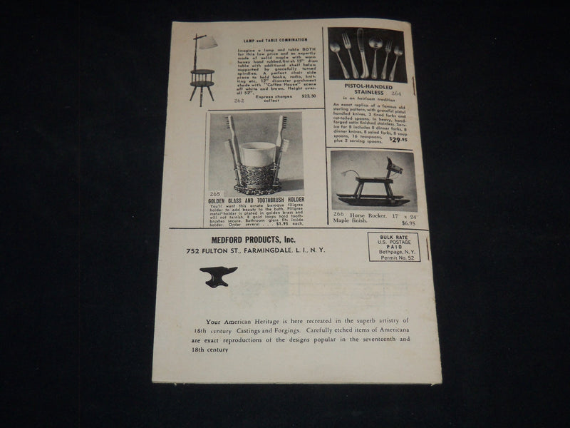 1960'S MEDFORD PRODUCTS INC. CATALOG - FARMINGDALE NEW YORK - J 9133