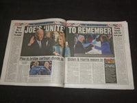 2021 JANUARY 21 NEW YORK POST NEWSPAPER -JOE BIDEN AND KAMALA HARRIS INAUGURATED