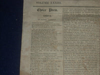 1853 SEP 3 THE SATURDAY EVENING POST NEWSPAPER - GODIVA - GARIBALDI - NP 5056
