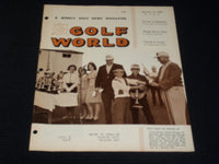 1965 JANUARY 15 GOLF WORLD MAGAZINE - VINCE OLIVIERI FRONT COVER - E 7312