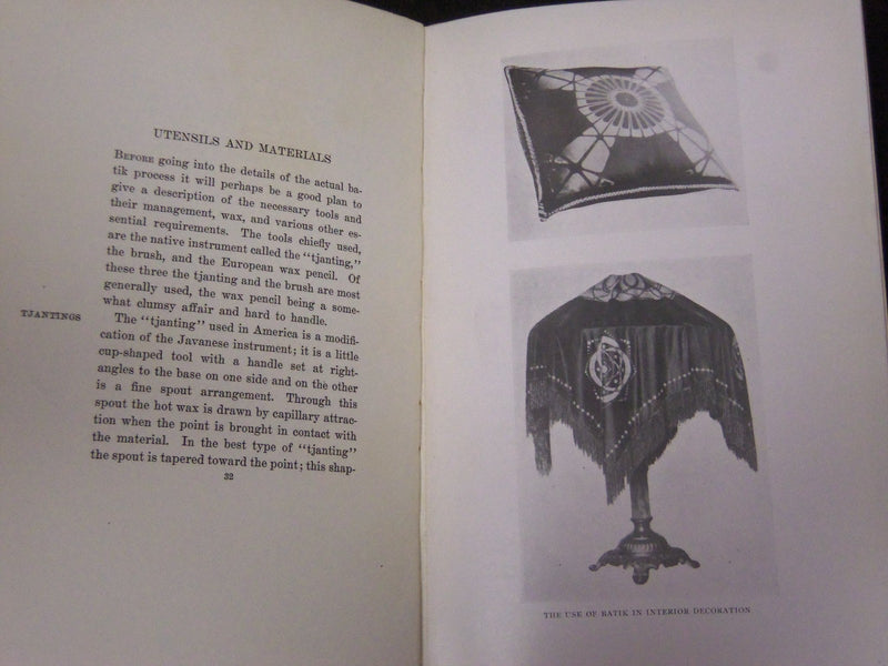 1919 BATIKS AND HOW TO MAKE THEM BOOK BY PETER MIJER NICE ILLUSTRATIONS- KD 2478