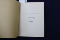 1924 BOSTON UNIVERSITY WOMEN GRADUATES' CLUB SOFTCOVER BOOKLET - K 947