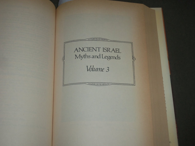 1987 ANCIENT ISRAEL MYTHS & LEGENDS BY ANGELO S. RIPPOPORT BOOK - I 1334