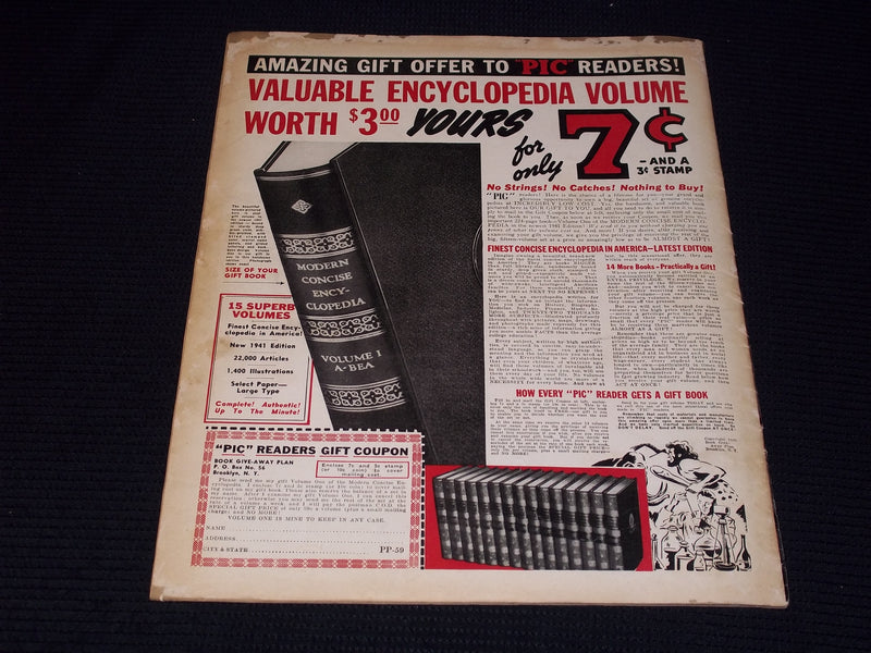 1941 DECEMBER 23 PIC MAGAZINE - RENEE HAAL FRONT COVER - E 20559
