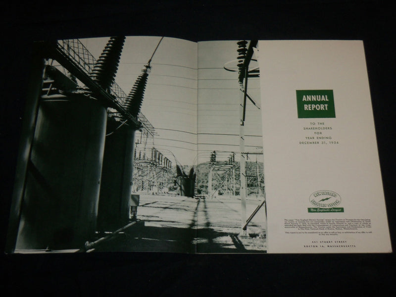 1953-1954 NEW ENGLAND ELECTRIC SYSTEM ANNUAL REPORT LOT OF 2 - J 6643