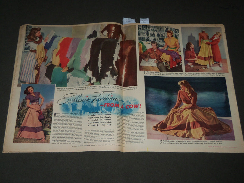 1949 AUGUST 7 SUNDAY MIRROR MAGAZINE SECTION - SUSAN PERRY COVER - J 2999