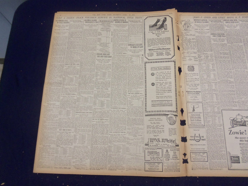 1920 APRIL 29 NEW YORK TIMES - WOOD'S LEAD IN NEW JERSEY IS 612 - NT 8290