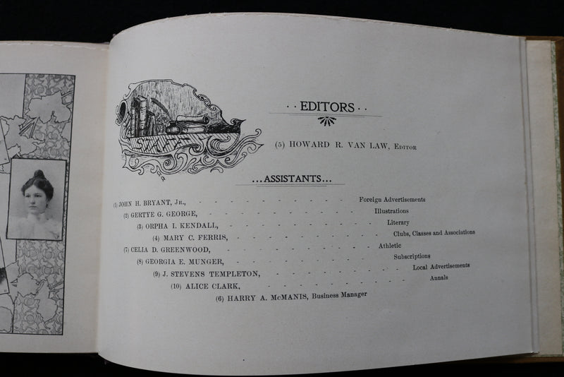 1896 MAY THE PRINCETONIA PRINCETON HIGH SCHOOL YEARBOOK- PRINCETON, IL - YB 3487