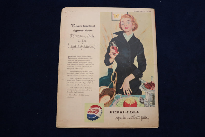 1953 APRIL 12 CHICAGO TRIBUNE MAGAZINE - CYD CHARISSE COVER - E 22144