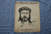 1911 JANUARY 6 LES HOMMES DU JOUR MAGAZINE - MOUNET-SULLY - FRENCH - NP 8643