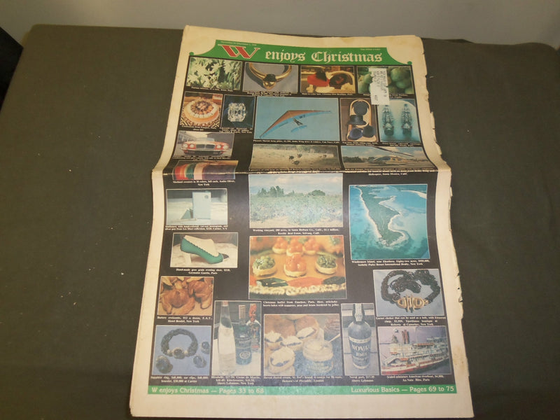 1978 NOVEMBER 24-DECEMBER 1 W MAGAZINE - GREAT STORIES, PHOTOS & ADS - NP 3347