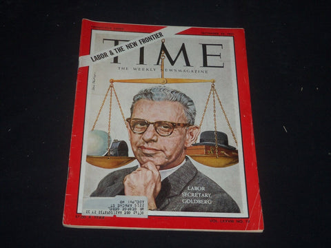 1961 SEPTEMBER 22 TIME MAGAZINE - ARTHUR J. GOLDBERG, LABOR SECRETARY - T 1813