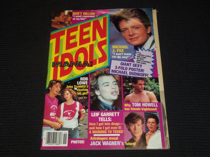 1985 NOVEMBER TEEN IDOLS MANIA MAGAZINE - MICHAEL J. FOX COVER - E 14861