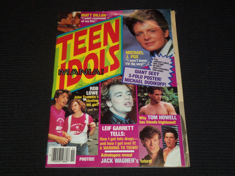 1985 NOVEMBER TEEN IDOLS MANIA MAGAZINE - MICHAEL J. FOX COVER - E 14861