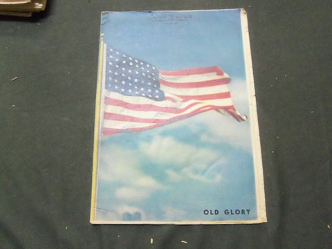 1953 JUNE 28 NY NEWS NEWSPAPER COLOROTO MAGAZINE SECTION - OLD GLORY - II 4227