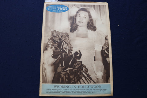1948 JUNE 5 CHICAGO DAILY NEWS MAGAZINE - JEANNE CRAIN COVER - E 23009
