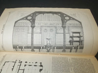 1861 JULY THE BUILDER ARCHITECT MAGAZINE - 4 ISSUES - ILLUSTRATIONS - ST 416L
