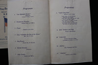 1916-1926 FLAG DAY SERVICES PROGRAMS - B.P.O. OF ELKS - LOT OF 6 - K 3053