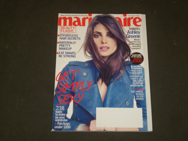 2012 NOVEMBER MARIE CLAIRE MAGAZINE - ASHLEY GREENE COVER - B 3347