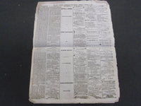 1866 THE EVENING TELEGRAPH NEWSPAPER LOT OF 11 - NICE ADVERTISEMENTS - NP 1439