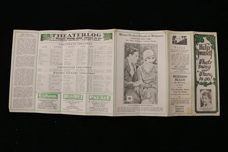 1928 HELP YOURSELF - WHAT'S DOING AND WHERE TO GO LISTINGS - K 1929