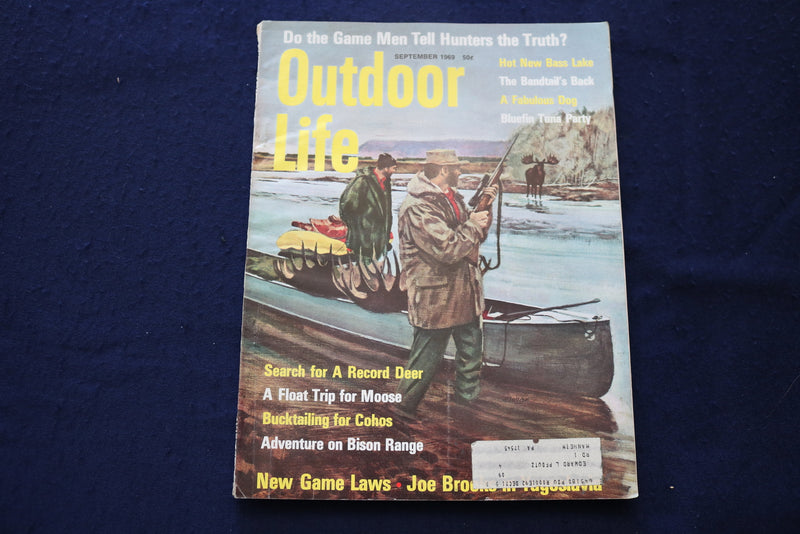 1969 SEPTEMBER OUTDOOR LIFE MAGAZINE - FISHING, HUNTING, CAMPING - E 9052