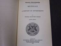 1886 AMERICAN COMMONWEALTHS MICHIGAN HISTORY OF GOVERNMENT BOOK - KD 5786