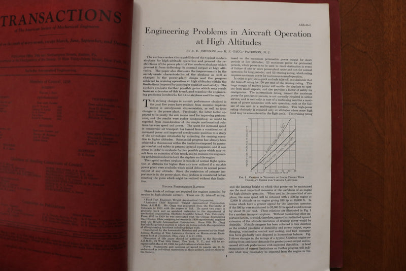 1935-1937 AMERICAN SOCIETY OF MECHANICAL ENGINEERS MAGAZINE - LOT OF 6 - O 3927