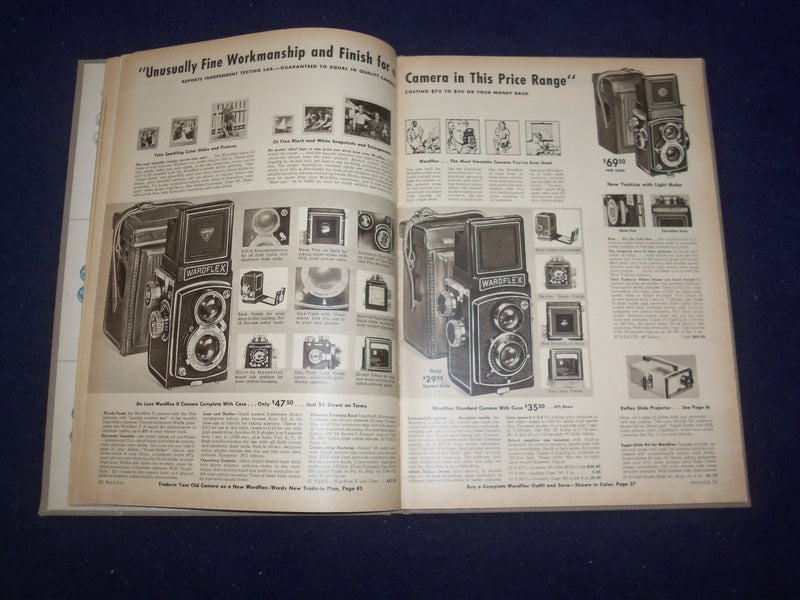 1957 MONTGOMERY WARD CAMERA SHOP CATALOG - HARDCOVER - R 96V