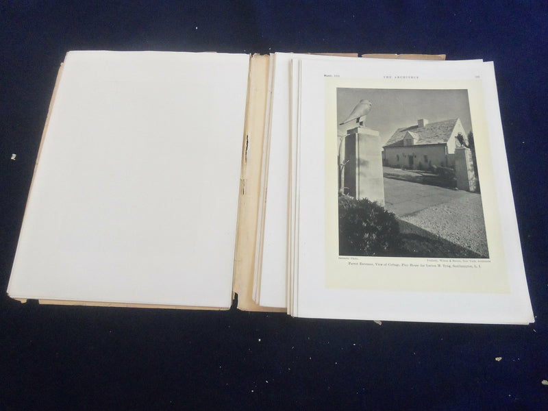 1931 MARCH THE ARCHITECT MAGAZINE - NICE COVER, MANY PLATES & PHOTOS - ST 7287