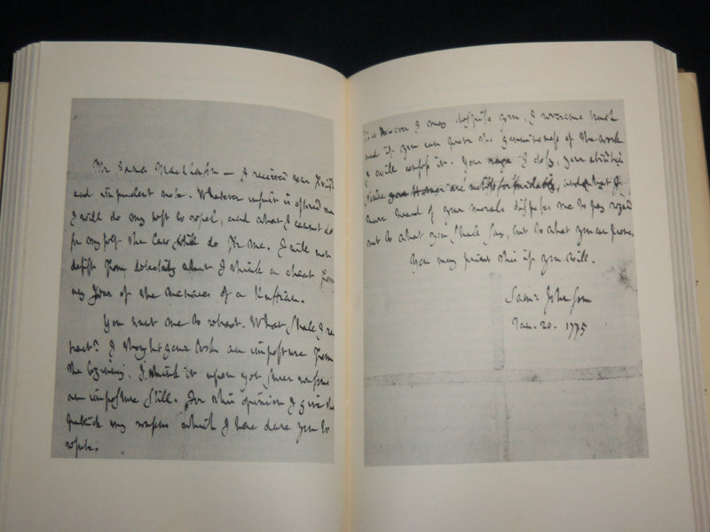 1965 DR. JOHNSON HIS LIFE IN LETTERS BOOK BY DAVID LITTLEJOHN - KD 7133