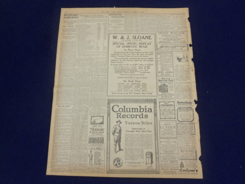 1918 APRIL 2 NEW YORK TIMES - GERMANS MASSING TROOPS NEAR ALBERT - NT 8199