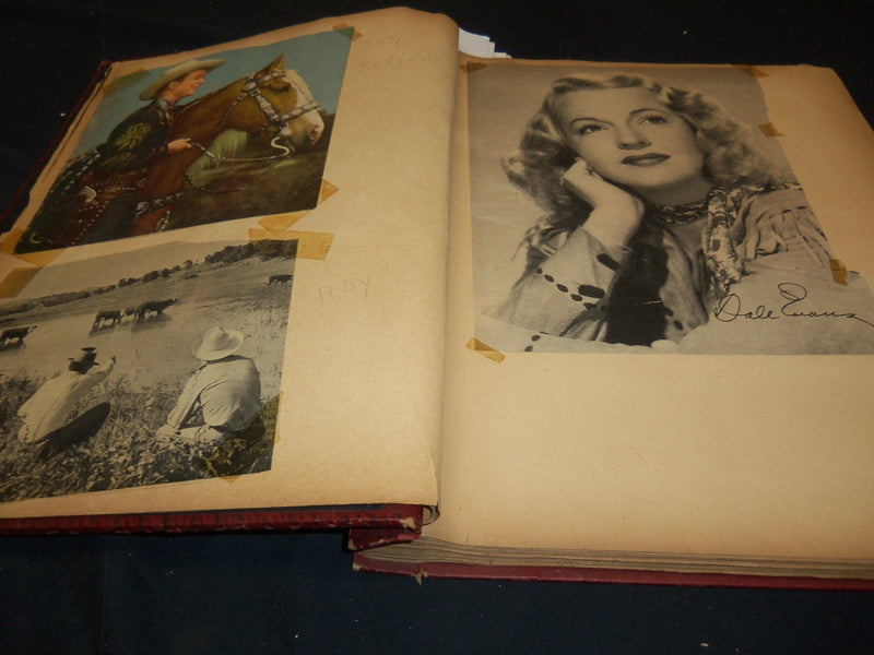 HOLLYWOOD MOVIE STARS SCRAPBOOK - AUTRY - ROGERS - 40A