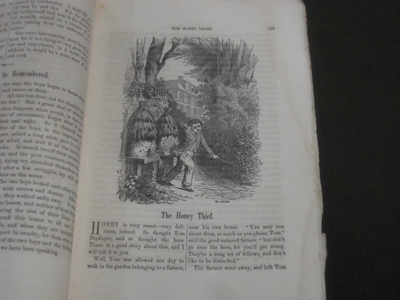 1851-1852 MERRY'S MUSEUM AND PARLEY'S PLAYMATE MAGAZINE LOT OF 6 - WR 1180L