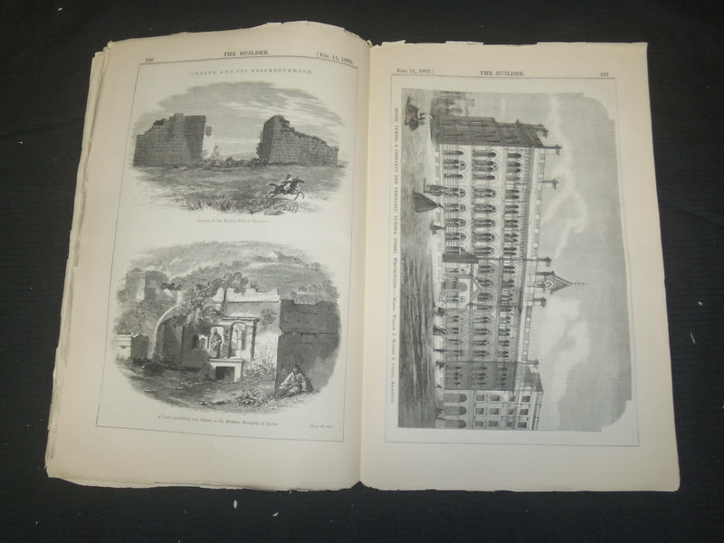 1865 FEBRUARY 11 THE BUILDER ARCHITECT MAGAZINE - ILLUSTRATIONS - ST 415C