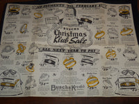 1940'S BUSCHS CHRISTMAS KLUB JEWELRY CIRCULAR - J 9211