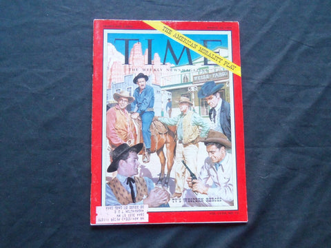 1959 MARCH 30 TIME MAGAZINE - TV'S WESTERN HEROES - T 1683