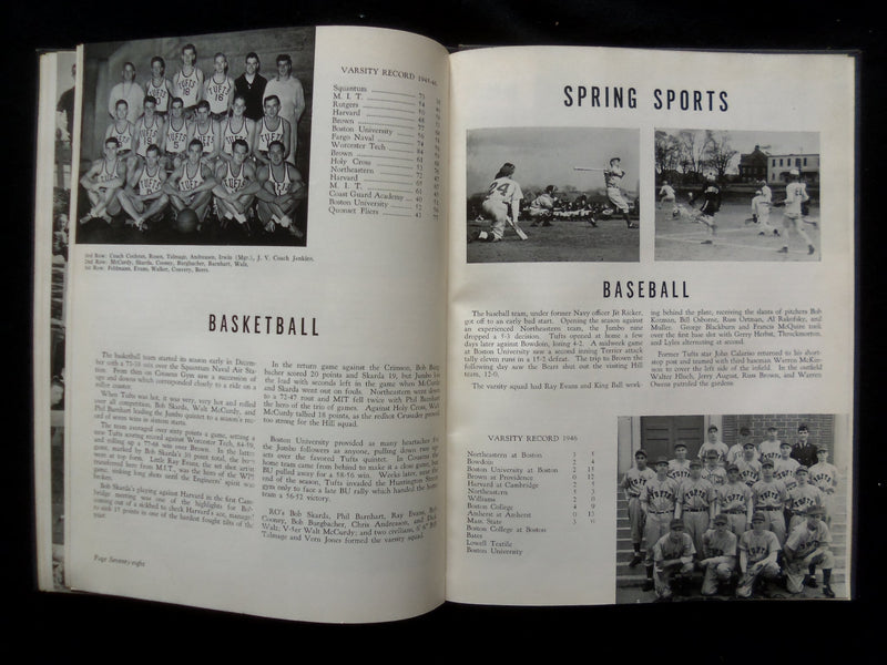 1946 SHAKEDOWN NAVAL RESERVE OFFICERS TUFTS TRAINING CORPS YEARBOOK - YB 3372