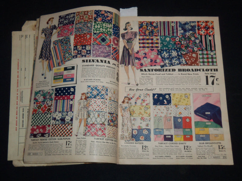 1940 MONTOGOMERY WARD MID-WINTER SALE CATALOG - J 9157