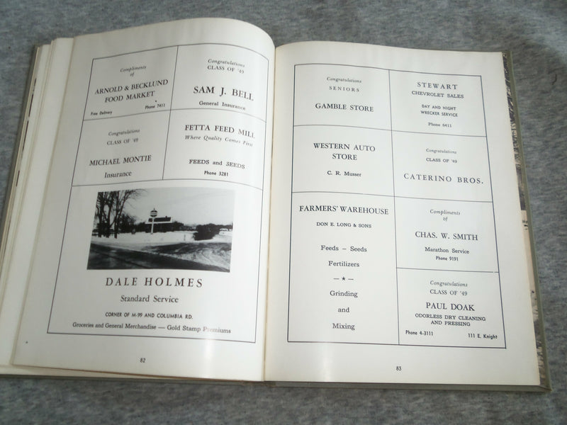 1949 EATONIAN EATON RAPIDS HIGH SCHOOL YEARBOOK - EATON RAPIDS, MI - YB 2571