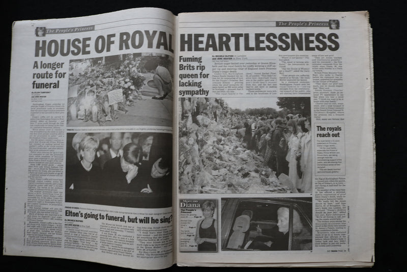 1997 SEP 4 NEW YORK DAILY NEWS NEWSPAPER - FIRESTORM OVER ICE QUEEN - NP 8915