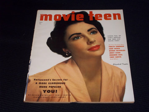 1951 MAY MOVIE TEEN MAGAZINE - LIZ TAYLOR FRONT COVER - E 15018